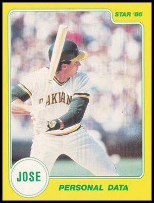 6 Jose Canseco - Personal Data
